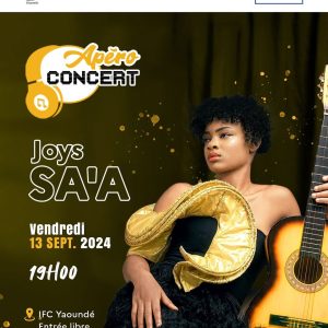 joys_saa en apero concert a l'IFC Yaoundé